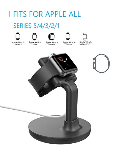 Apple Watch Charging Stand-Gin Foxi Apple Watch Stand Holder Compatible with Series 5 / Series 4 / Series 3 / Series 2 / Series 1; 38mm/40mm/42mm/44mm Apple Watch (Must Have Apple Watch Accessories)