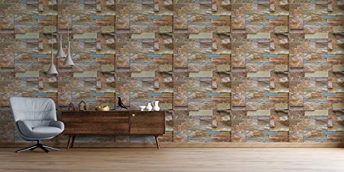 Image of DWELLSINDIA Bricks Self Adhesive Wallpaper Waterproof, Scratch Resistant, Laminated 41x244 CM