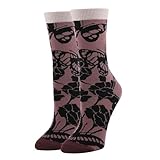 Sock It Up Women’s Colorful Patterned Dress Socks, Premium Cotton Casual Fashion Crew Socks, Blossom Print