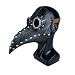 MeiLiu Máscara Facial de Halloween, Doctor de la Peste Máscara Accesorios de Halloween Disfraz Steampunk Gótico Cosplay Máscara de pájaro Retro