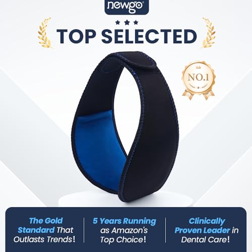 Image of NEWGO Wisdom Teeth Ice Pack Head Wrap for Face Oral Surgery, FSA Eligible, Jaw Ice Pack for Face with 4 Hot Cold Gel Pack for TMJ, Tooth Extraction, Tonsillectomy Recovery