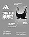 adidas Womens 3 Stripes Active Essentials Cotton Scoop Bralette with Removable Cookies, Black, Medium