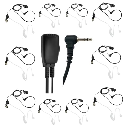 stdgove Vox 2�E�F�C���W�I�C���[�s�[�X PTT �}�C�N �g�����V�[�o�[ �w�b�h�Z�b�g 2.5mm �V���O���X���[���s���C���[�s�[�X Motorola Talkabout tp260�p (10�p�b�N)