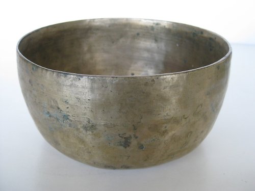 Heither and Yon - Campana tibetana, 18 cm, nota F, chakra del cuore, grande sostegno, molte immagini fornite