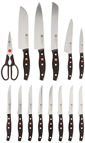 Zwilling Twin Signature 15-Pc Self-Sharpening Knife Block Set - Brown #TOP1