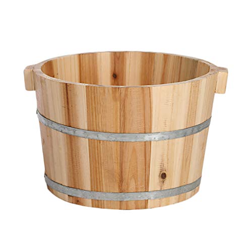 Bañera de pies de madera pino para pedicura y spa