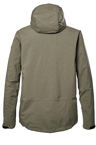 killtec Herren Funktionsjacke/Outdoorjacke mit abzippbarer Kapuze KOS 53 MN JCKT, sage, 4XL, 41333-000
