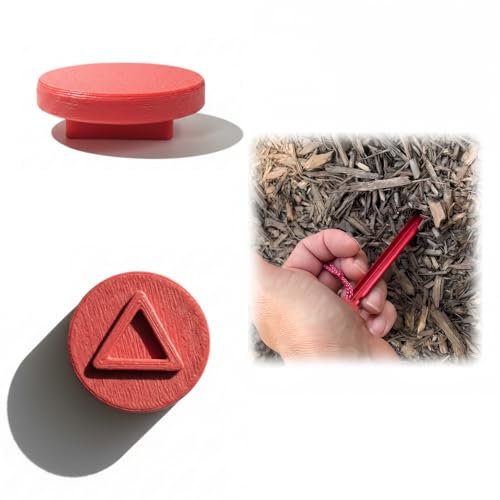3D Printed Tent Stake Pusher Cap for MSR Groundhog & Mini – Fits 7.5" & 6" Stakes – Lightweight Durable Plastic Cap Only – Essential Camping, Hiking & Backpacking Tool for Easy Tent Setup
