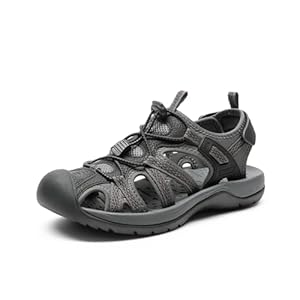 Sandales Sport Antidérapantes Légères DREAM PAIRS Noir/Gris - Taille 39