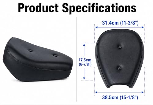 Image of JMCHstore Upgraded Black Mini Bike 15'' Seat for Baja Warrior WR65, Mini Baja, Baja heat, Baja Carbon 6.5 196cc HT65 MB165 Trail bike Cushion Replacement parts