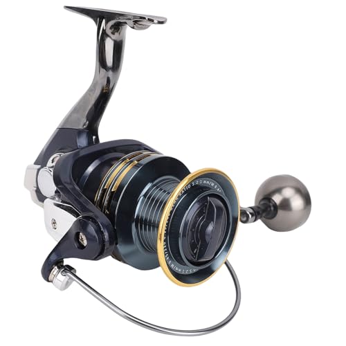 Moulinet de pêche puissant frein 33 LBS longue portée cadre aluminium