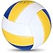 TengisLuky Soft Touch Volleyball Kit - Official Size 5 PU Leather - Indoor Outdoor Volleyballs for Beach Play, Game,Gym,Training -Includes Ball Pumpwith Pump Needles