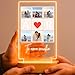Imagen de Cristal Plaque Lámparas Personalizadas AMOR con 6 Fotos y Texto