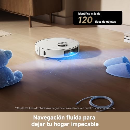 Miniatura 7 de Dreame L40 Ultra Ae Robot Aspirador Con 19,000 Pa De Succión, Cepillos Y Mopa De Alcance Flexible, Elimina La Suciedad Húmeda Y Seca, La Estación Todo En Uno Vacía El Polvo, Blanco