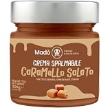 MADÒ Crema Spalmabile al Caramello Salato Artigianale MADE IN ITALY - Creme Spalmabili per Panini, Dolci, Colazioni, Prodotti da Pasticceria (200g)