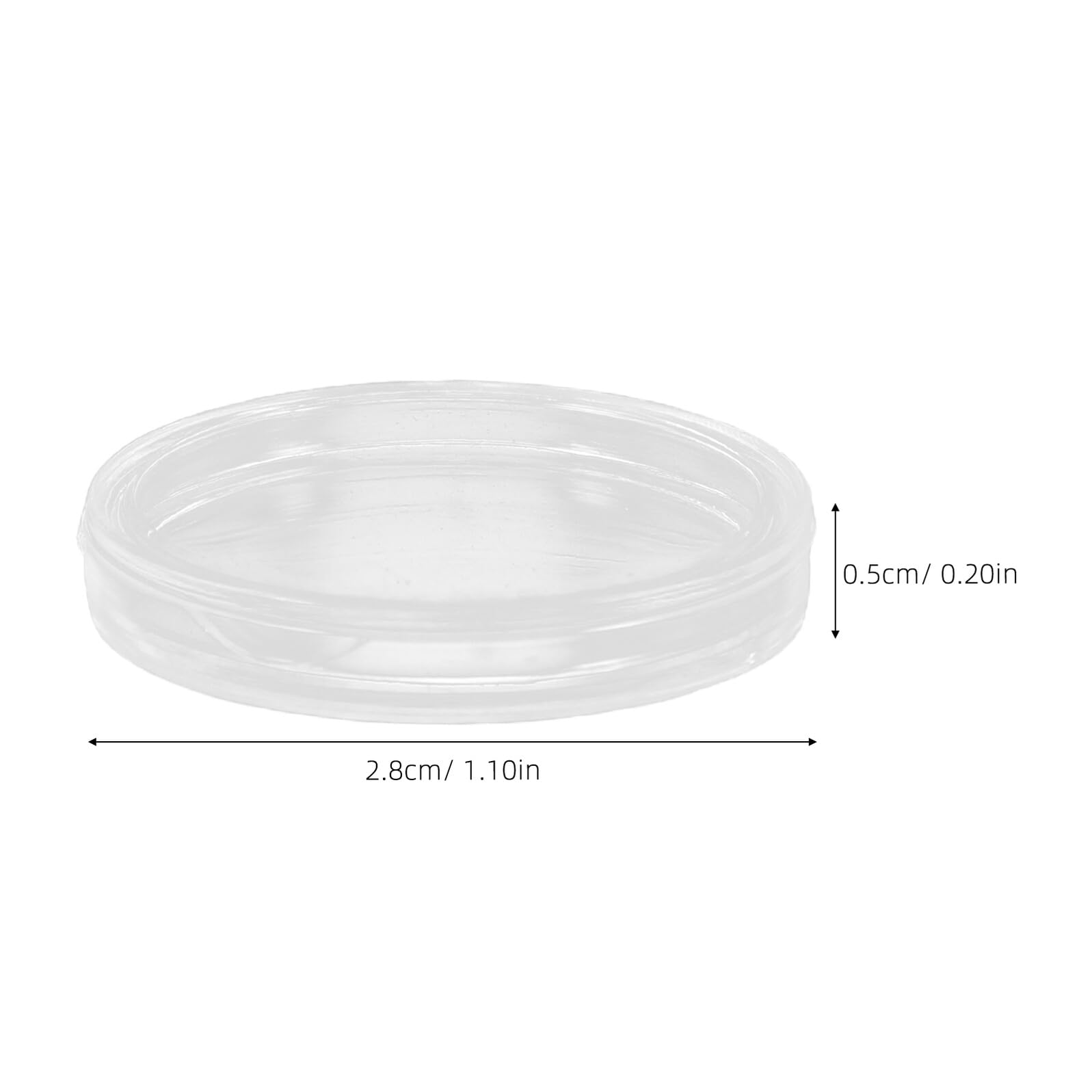 Gatuida Capsule per Monete in Plastica da Scatole Porta Oggetti Trasparenti per Collezionisti con Coperchio Protettivo e Organizer per Monete