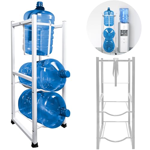 Reviews de Porta garrafon de agua walmart los más recomendados. 43 ENERPLAY Porta Garrafones de Agua, Almacenador para 3 Garrafones con Dispensador 2 en 1