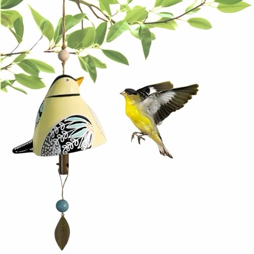 Cute Ceramic Wind Chimes for Outside and Indoor, Memorial Windchime