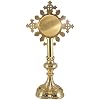 Autom Religious Ornate Brass Monstrance Reliquary Box, 13 Inch