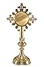 Autom Religious Ornate Brass Monstrance Reliquary Box, 13 Inch