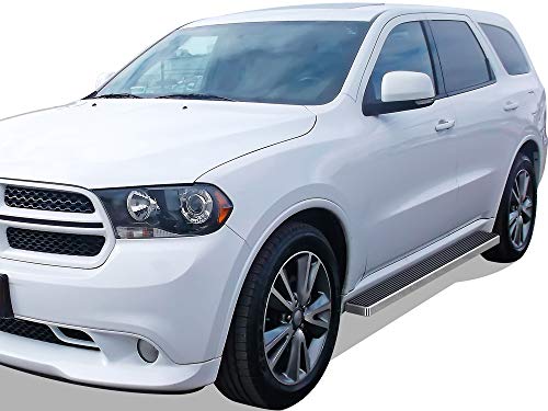 Aps Iboard Running Boards (Nerf Bars Side Steps Step Bars) Compatible With Dodge Durango 2011-2023 4-Door (Will Not Fit Models With Oe Skirt Cladding) (Silver 5 Inches) #TOP1