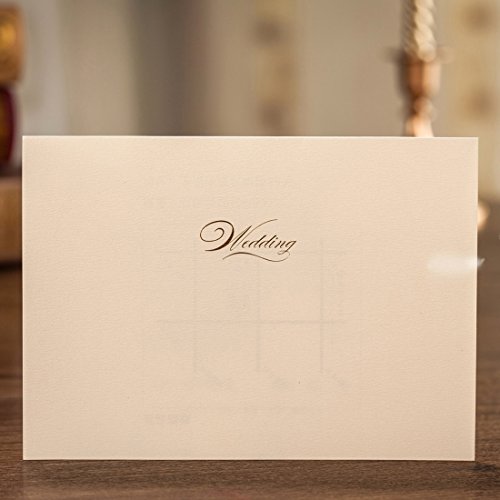 WISHMADE 20pcs taglio Laser inviti da matrimonio