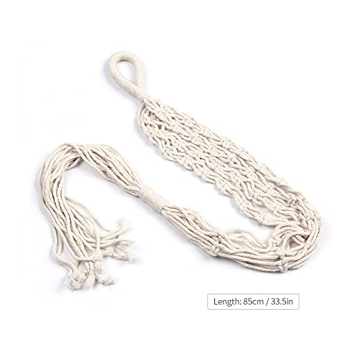 Macrame planta cabide interior ao ar livre vaso de flores pendurado na parede plantador cesta corda