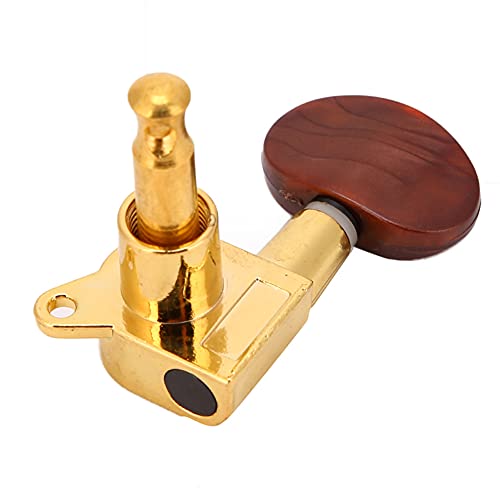Clavijas de Afinación de Guitarra, Afinadores Duraderos Y Fáciles de Instalar, Alto Rendimiento, Precisos para Guitarra Eléctrica Acústica(Oro) Cover
