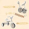 UBRAVOO Baby Tricycle, Foldable Toddler Trike with Pedals, Cool Lights, Durable Wheels and Comfortable Seat, Baby First Walker Trike for 1-5 Years Old Girls, Boys (White) #2