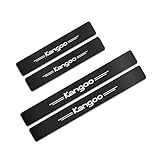 SGYKRBFB 4 Pièces Protection Seuil de Porte de Voiture, pour Ren-Ault Kangoo Tuning Zubehör Autocollant en Cuir de Fibre de Carbone Plinthes