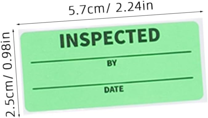 PRETYZOOM 500 Adhesive Inventory Control Labels for Handling Shipping Quality Inspection Stickers 1 x 2.25 Inches Warehouse Management Organization