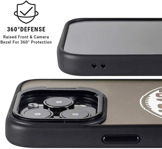 Skinit Kickstand Phone Case Compatible with iPhone 15 Pro Max - Officially Licensed NFL Cleveland Browns Alternate Distressed Design