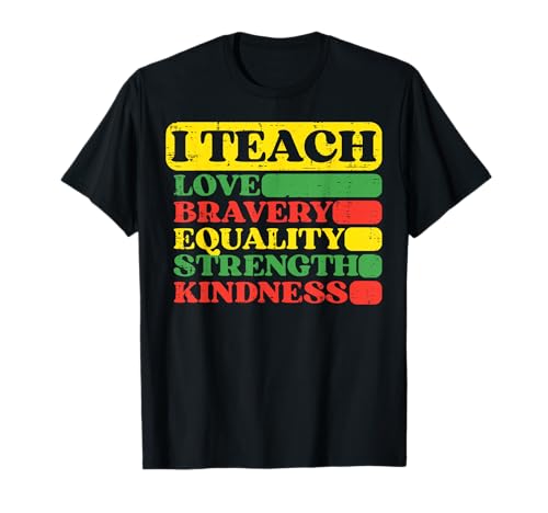 Black History Teacher I Teach Afro American Women Men T-Shirt