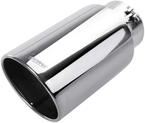 Upower Diesel Exhaust Tip 5" Inlet 7" Outlet 15" Long Stainless Steel Polished Bolt-On Tail Pipe 5" to 7" Universal for Trucks Car