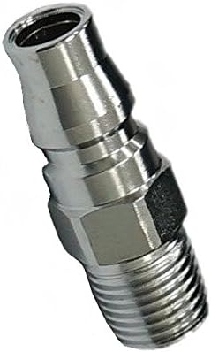 Nitto Kohki Hi Cupla 20PM-NPT Quick Connect Pneumatic Coupler Plug, 1/4" Size, Male, NPT Thread, 218 PSI, Steel