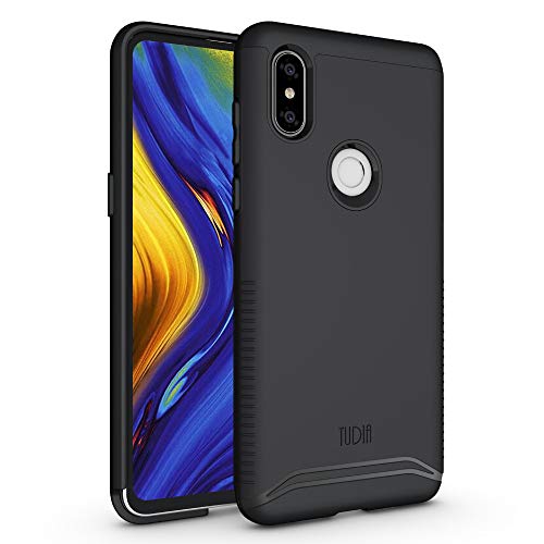 Xiaomi Mi Mix 3 Case, TUDIA Slim-Fit Heavy Duty [Merge] Extreme Protection/Rugged but Slim Dual Layer Case for Xiaomi Mi Mix 3 (Matte Black)