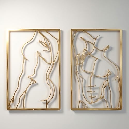 LumDecor gold metal wall art set