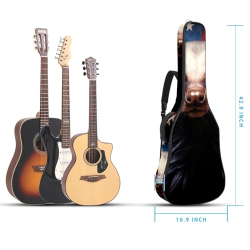 Sac pour guitare acoustique imperméable à poches multiples 101,6 cm