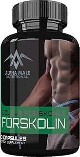 Alpha Male Pure Forskolin Extract (60 Capsules) - 500mg - Best Coleus Forskohlii