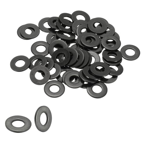 Rondelles métalliques 0,6 cm en acier inoxydable 304 noir galvanisé, lot de 50 PATIKIL