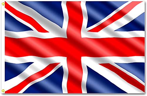 SHATCHI 11658 5ft x 3ft Britain GB Union Jack UK National Flags Sporting Events Pub BBQ Royal Theme Decorations Banner Support Table Cover 90cm x 150cm, Polyester