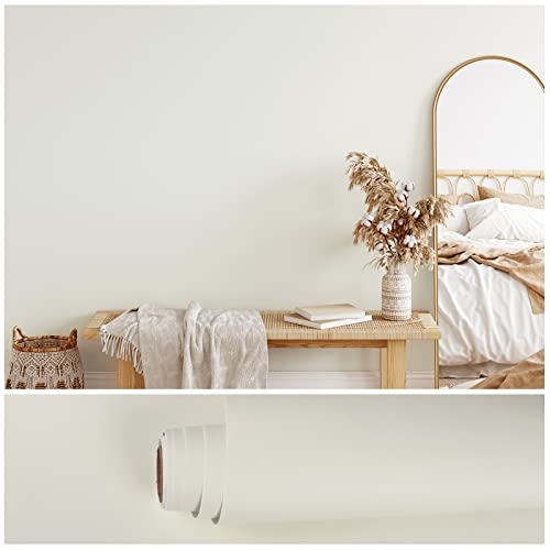 VEELIKE Off White Contact Paper for Cabinets Desk Peel and Stick Matte Thick White Wallpaper