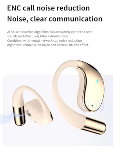 Image of U30 OWS Open Ear Wireless Earbuds with Display, ENC Mic for Crystal-Clear Calls, 60hr Playtime with Type-C Fast Charging, BT5.4 Gaming Bluetooth Earphones, Touch Control Sports Headphone. Black