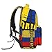 SEOCKA Vintage Colombian Flag Colombia Roots Casual Backpack Travel Pack Bag Laptop Backpacks With Side Pockets Front Zipper Pockets Bookpack Daypack Picnic Rucksack Computer Bag