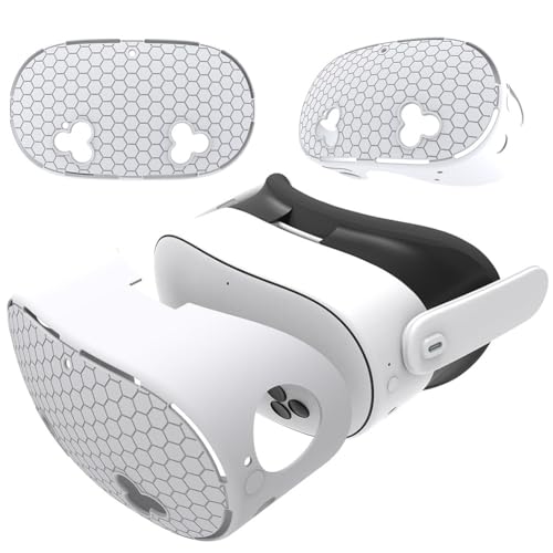 Cubierta de cara de silicona VR de VR para accesorios MTA Quest 3s VR, Caso de protección de silicona Auriculares VR Auriculares Anti-Fall Case de piel VR VR Accesorios