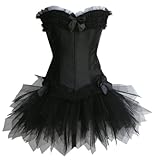 exclusive Corsage und Tutu-Rock aus T�ll, schwarz, S