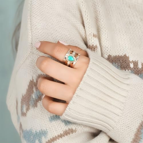 La mejor selección de Anillos de Turquesa del mes. 18 Imagen adicional
