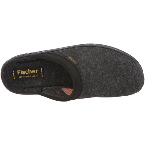 Fischer 14601 Pantofole Uomo, Grigio (Grau