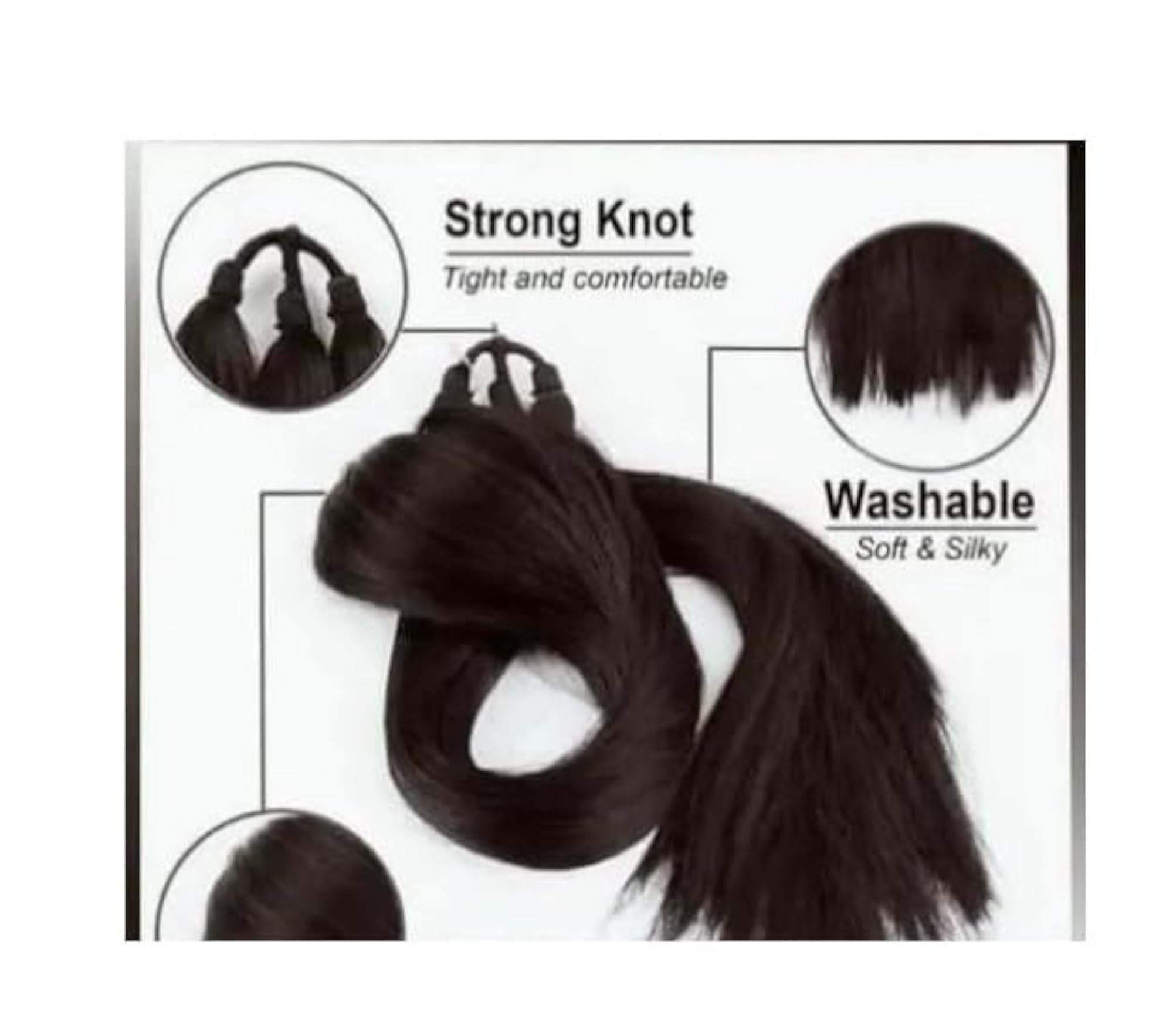 Stretchable Hair Bun Accessory for Party and Casual Styles, Brown