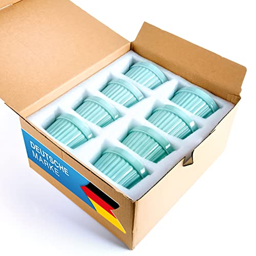 Dimono® Dessert Bowls Creme Brulee Soufflé Moulds, Casserole Dishes with 170 ml for Desserts, Muffins, Pies, Set of 8 (Turquoise) - Image 3